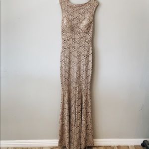 Beige mermaid dress